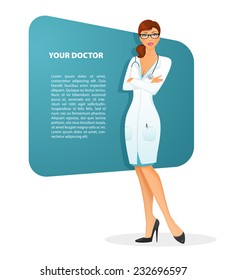 Doctor woman character image