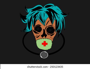 doctor zombie vector