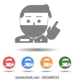 Doctor's advice icon vector logo isolated on background
