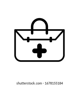 doctors bag icon design vector template