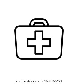 doctors bag icon design vector template