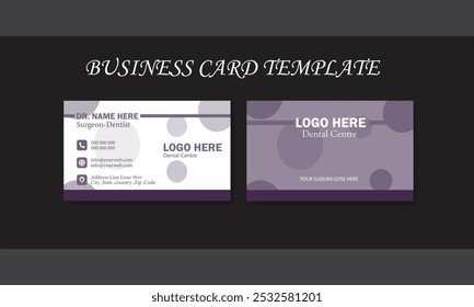 doctors business card design template