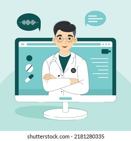 Doctor's Consultation Online, Doctor Online, Remote Doctor's Consultation, Doctor's Courses Online, Doctor And Nurse, Doctor And Nurse Work Together	