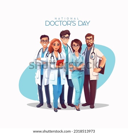 Doctors day  with background. Medical health care banner design with doctor, stethoscope