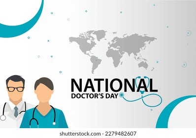 Doctors day design.creative background design doctors day.Vector Illustration of Doctor`s Day.