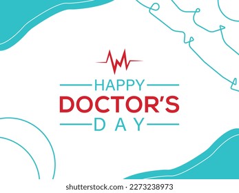 Ärzte Tag einfache Vektorgrafik-Banner, Poster für Ärzte Tag Feier. Letter National Doctors Day für Elementdesign. EPS10. Welt-, internationale oder nationale glückliche Ärzte Tag .