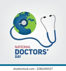 Doctor's Day Vector Illustration. For posters, banners and for distribution on social media