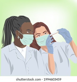doctors of different nationalities are working on developing a vaccine against coronavirus