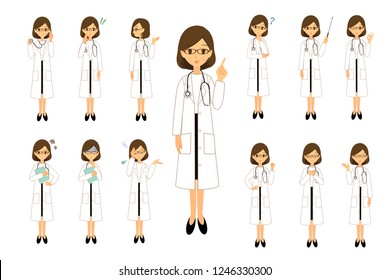 Doctors doing various poses