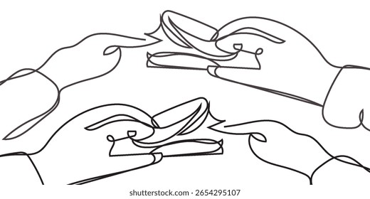 The doctor's hand puts an oximeter on the patient's finger. Measuring blood oxygen saturation levels. An important medical indicator. Vector illustration