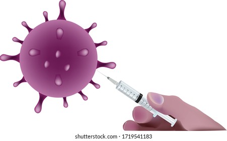 doctor's hand surgery with a virus 