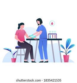 Doctors, health, patients, hospitals, medical, nurses. Vector gradient illustration