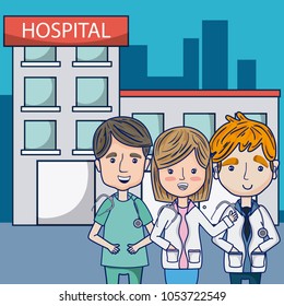 Doctors at hospital