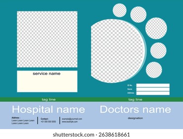 Doctors, Hospital file template vector design
