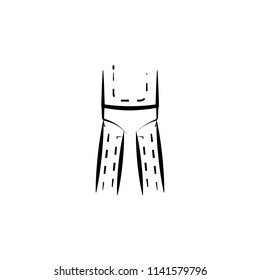 doctor's marks on the body icon. Element of anti aging icon for mobile concept and web apps. Thin line doctor's marks on the body icon can be used for web and mobile