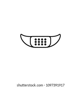 doctor's mask line icon. Element of simple medicine icon for mobile concept and web apps. Thin line doctor's mask icon can be used for web and mobile