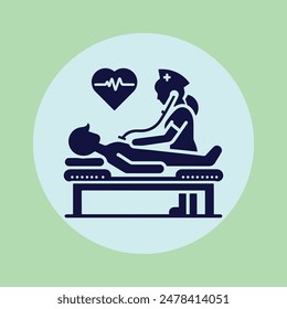 Doctors and nurses taking care of the patients and connecting together: healthcare and technology concept