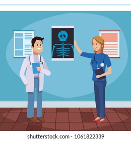 Doctors office cartoon