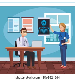 Doctors office cartoon