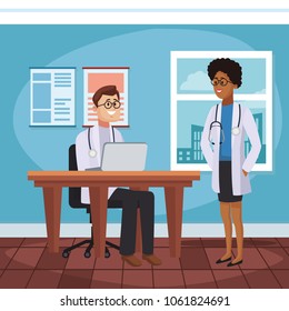 Doctors office cartoon