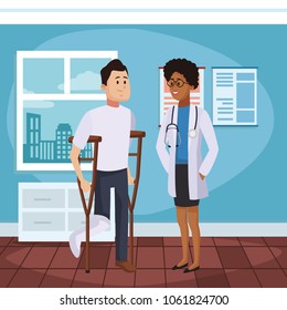 Doctors office cartoon