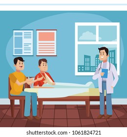 Doctors office cartoon