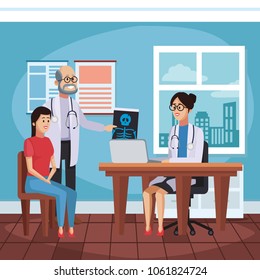 Doctors office cartoon