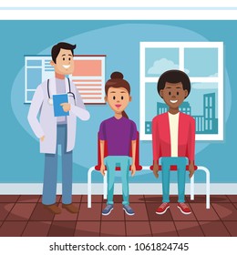 Doctors office cartoon