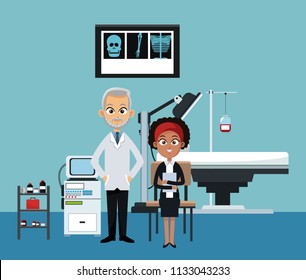 Doctors office cartoon