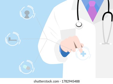 Doctors order treatments pass technology system