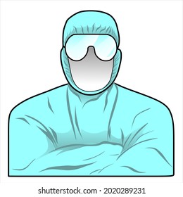 Ärzte, die das Covid-19-Virus mit