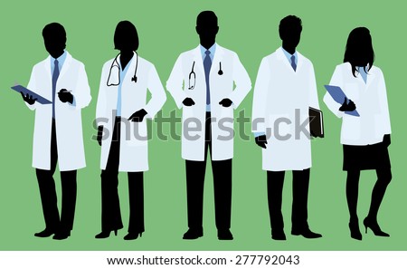 Doctors / Physicians in Silhouette