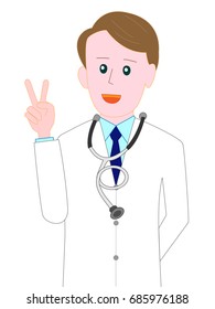 Doctor's pose.