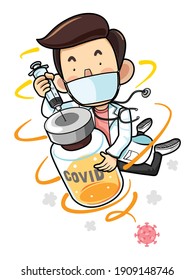 Doctors are preparing a vaccine to prevent COVID-19.