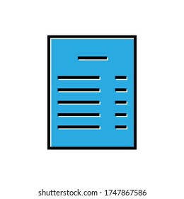 doctors prescription filled outline icon vector design