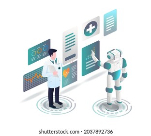 Doctors and robots analyze health data