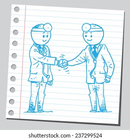 Doctors shaking hands