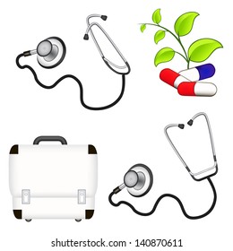 doctor's stethoscope. first aid