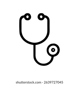 Doctors stethoscope medical tool for diagnosis. Icon symbol illustration