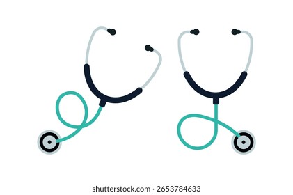 Doctors Stethoscope Set Collection Vector