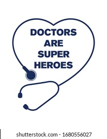 Doctors are super heroes vector