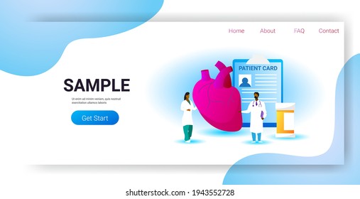 doctors team examining human heart medical consultation internal organ inspection examination treatment cardiology concept horizontal copy space full length