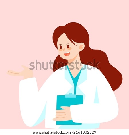 Doctors testing eyesight on national eye day, world vision day, vector illustration