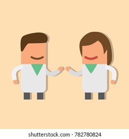 Doctors, vector illustration design. Health care characters collection.