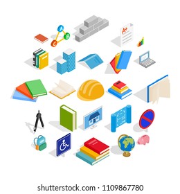 Doctrine icons set. Isometric set of 25 doctrine vector icons for web isolated on white background