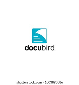 DocuBird Office Documents Logo ideas for company or technology