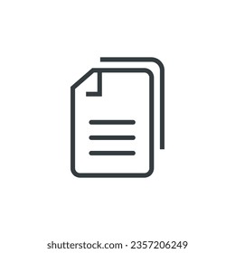 Documen copy duplizierte Bürosymbol, Vektorgrafik