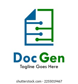 Documen gen logo template illustration - Shutterstock ID 2255019467
