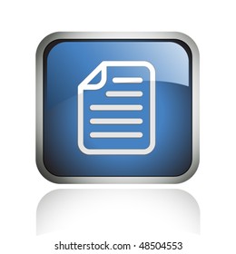 document 2 glossy icon