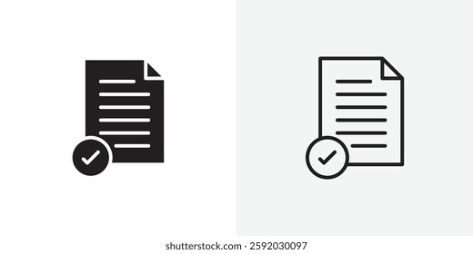 Document accept vectors icons pack for apps and Ui Ux desigs